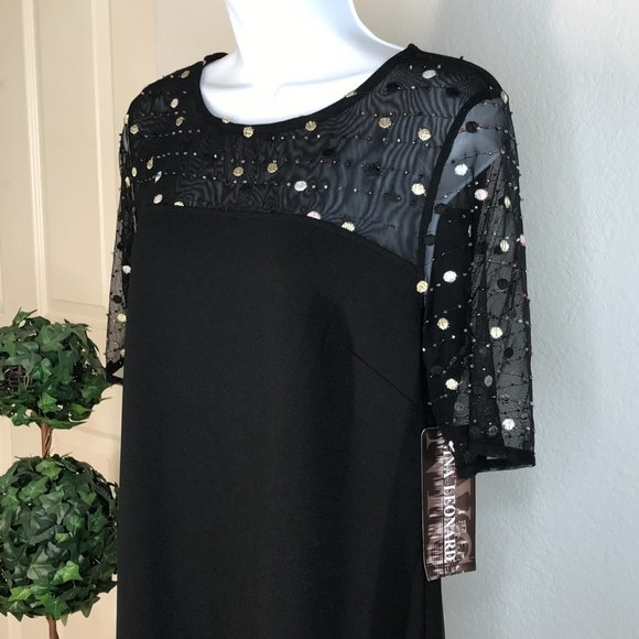 Nina Leonard S/S Dress | Black | Medium - Picture 5 of 10